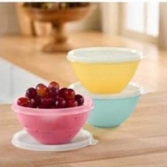 𝐖𝐨𝐧𝐝𝐞𝐫𝐥𝐢𝐞𝐫 𝐁𝐨𝐰𝐥𝐬 Tupperware - Picture 3 of 7
